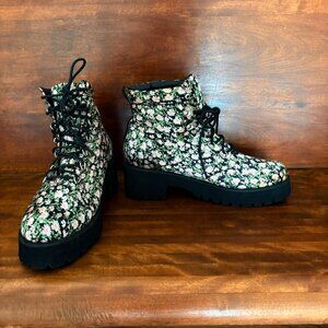 Nicole Miller Women's Floral Boots Size 9